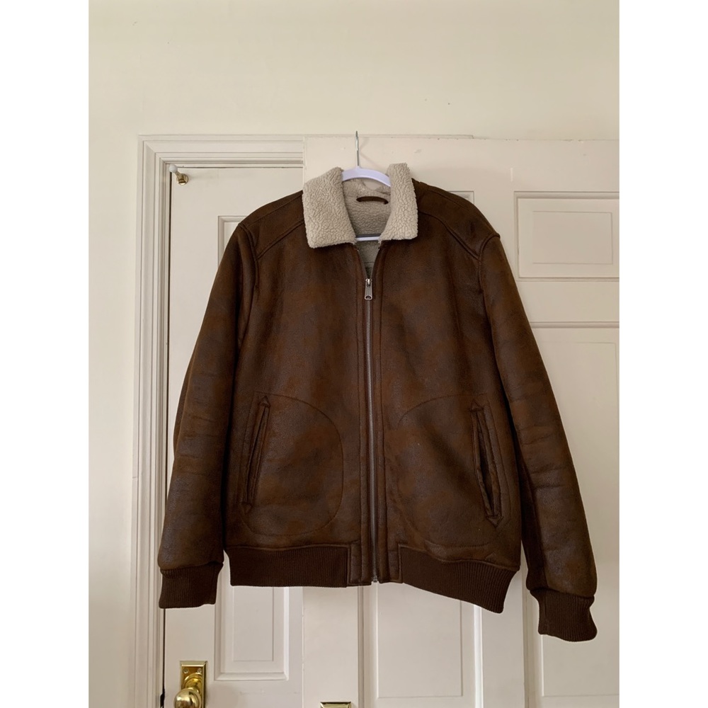 Lucky Brand Sherpa Lined Aviator jacket